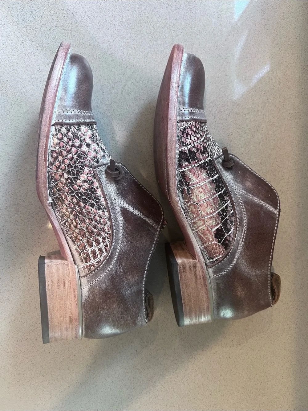 Freebird Steve Madden Leather Mabel Multi Oxford Sz 8